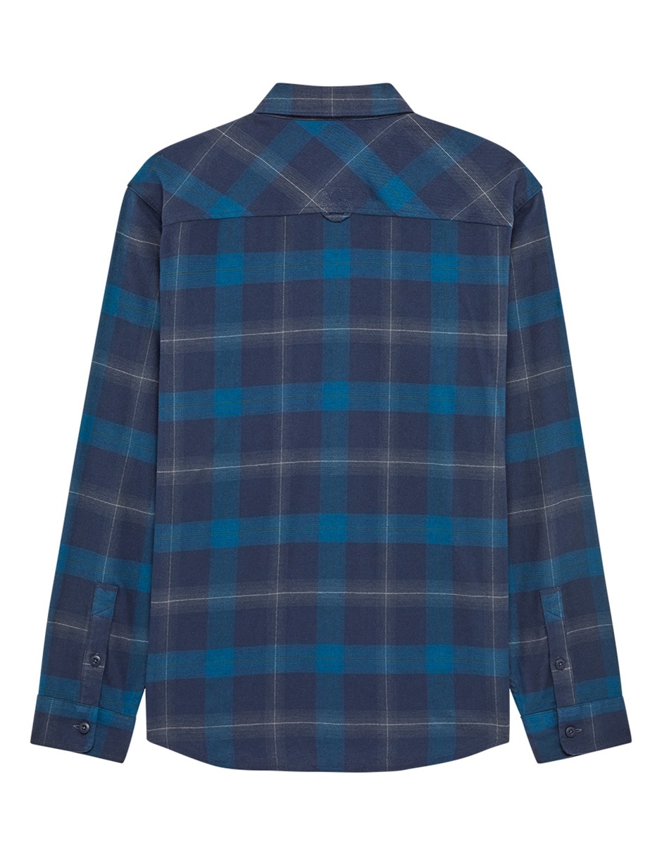 Camisa casual fox manga larga para hombre