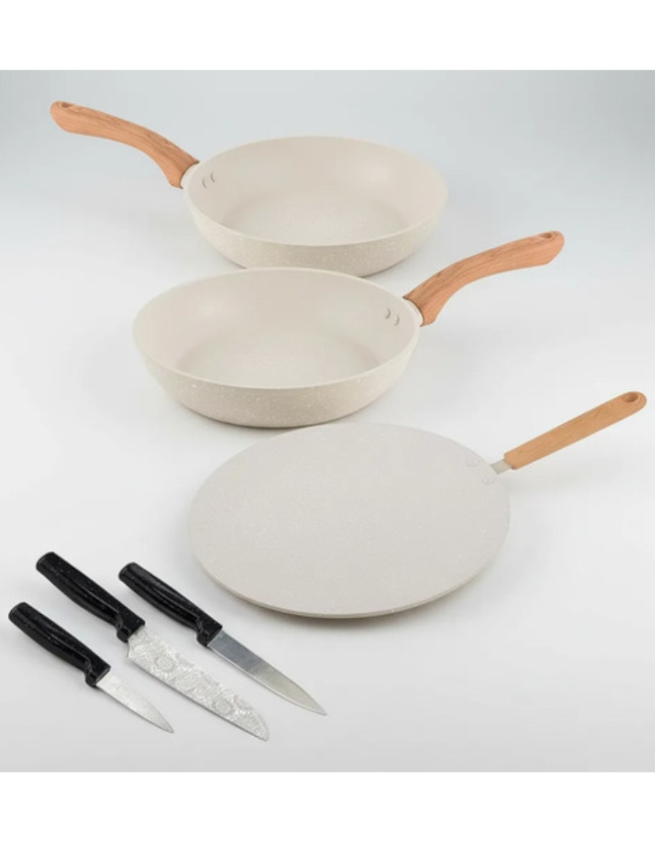 Batería de cocina wccs204906bmbb de mármol antiadherente sin pfoa 6 piezas Batería de cocina wccs204906bmbb de mármol antiadherente sin pfoa 6 piezas