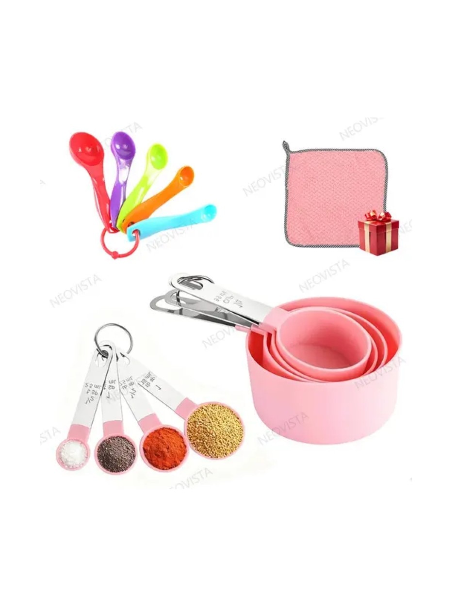 Set cucharas medidoras friends acero inoxidable 16 piezas
