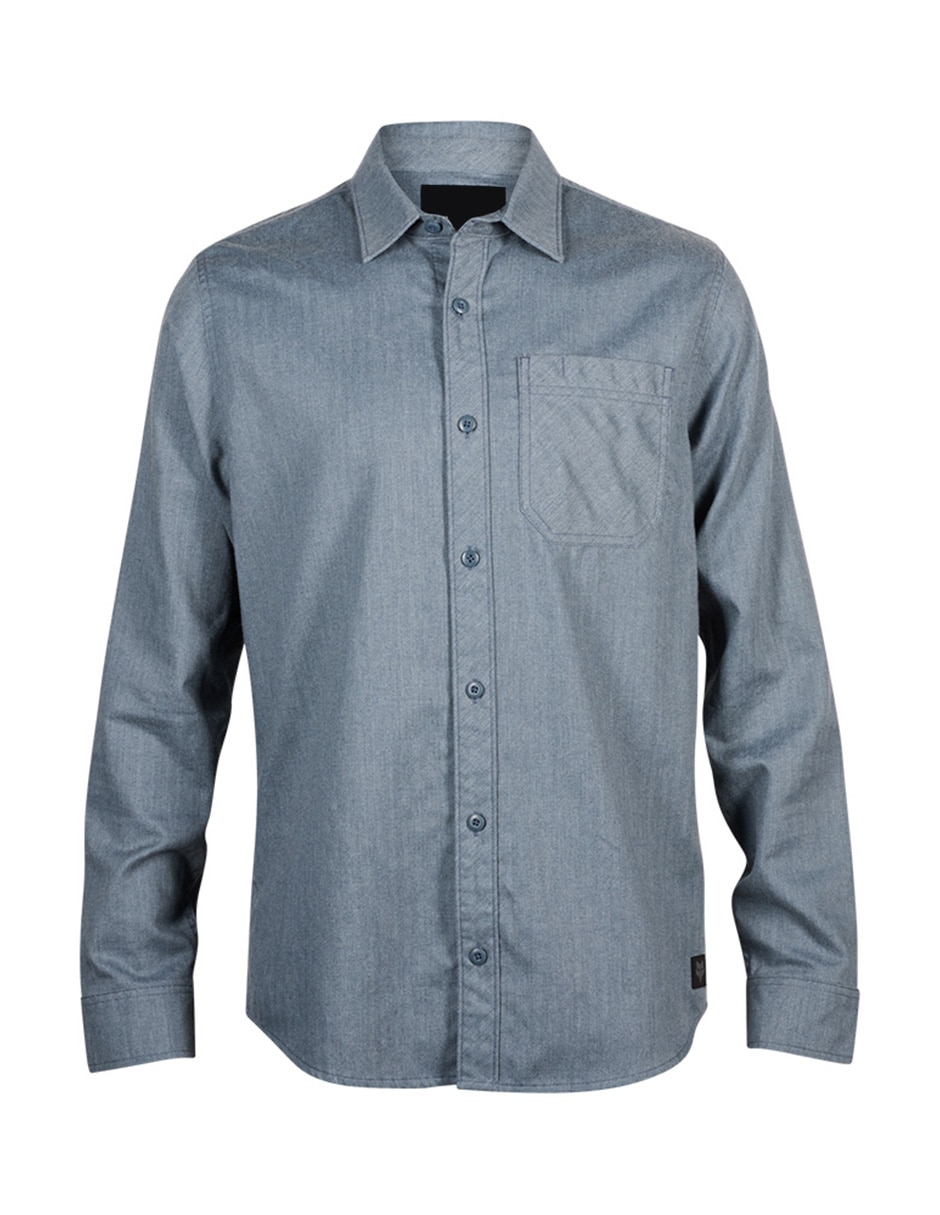 Camisa casual fox manga larga para hombre