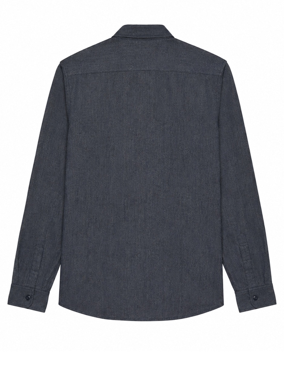 Camisa casual manga larga para hombre 2