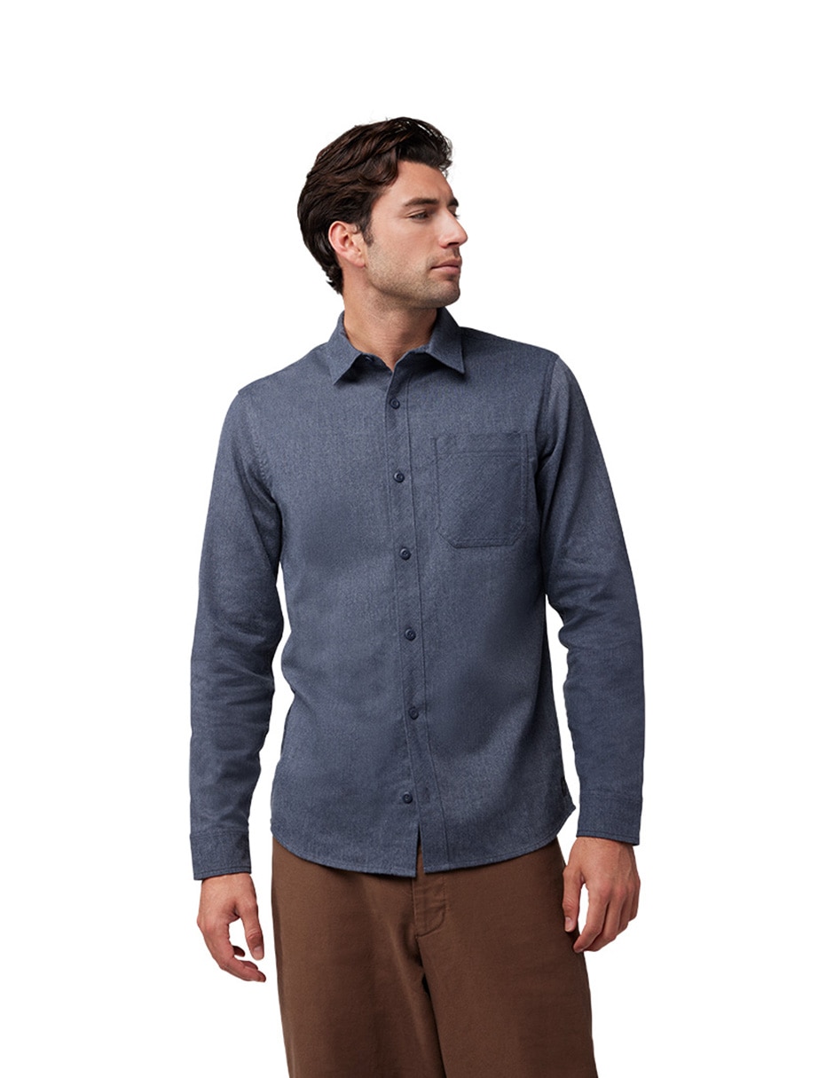 Camisa casual manga larga para hombre 3