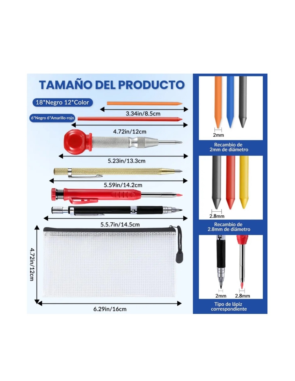 Set lápiz Genérica redonda 5H 13 piezas