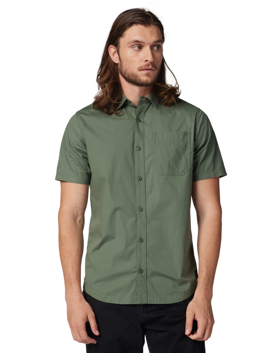 Camisa casual fox manga corta para hombre