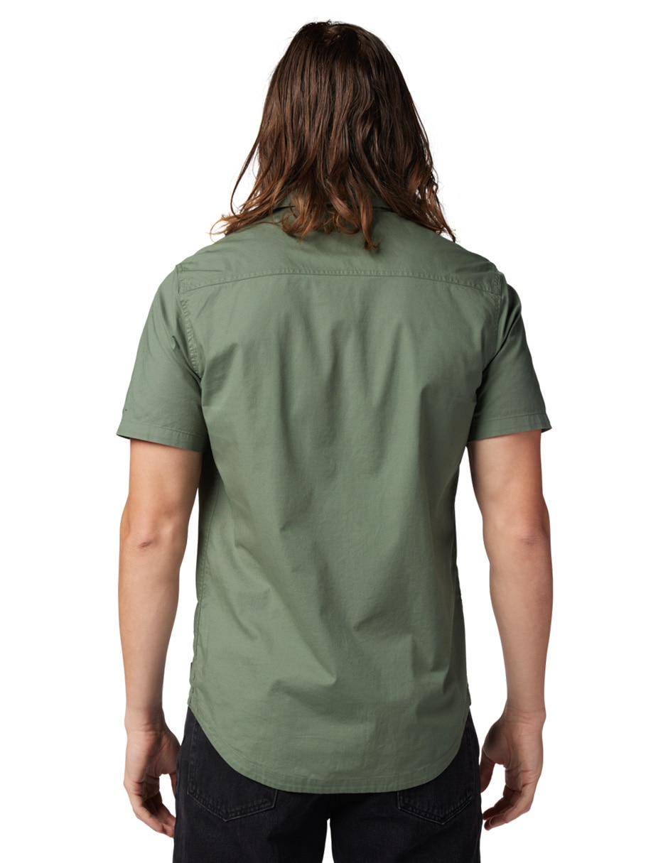 Camisa casual fox manga corta para hombre