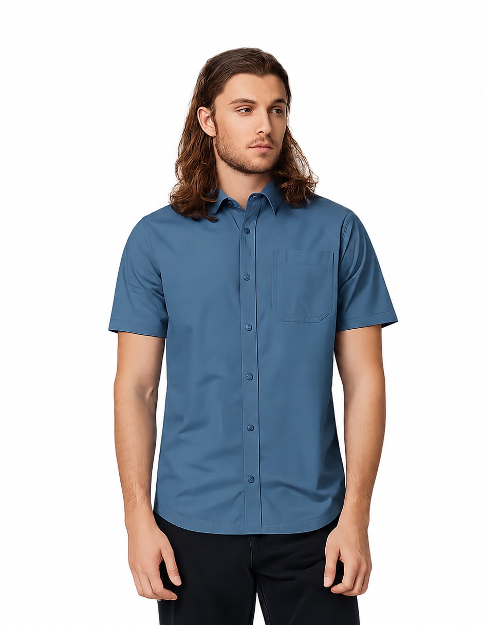 Camisa casual manga corta para hombre 3