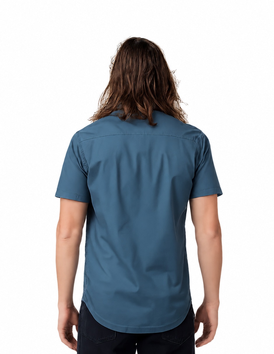 Camisa casual manga corta para hombre 4