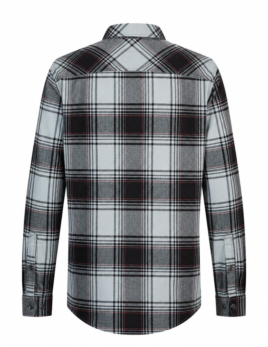 Camisa casual fox manga larga para hombre