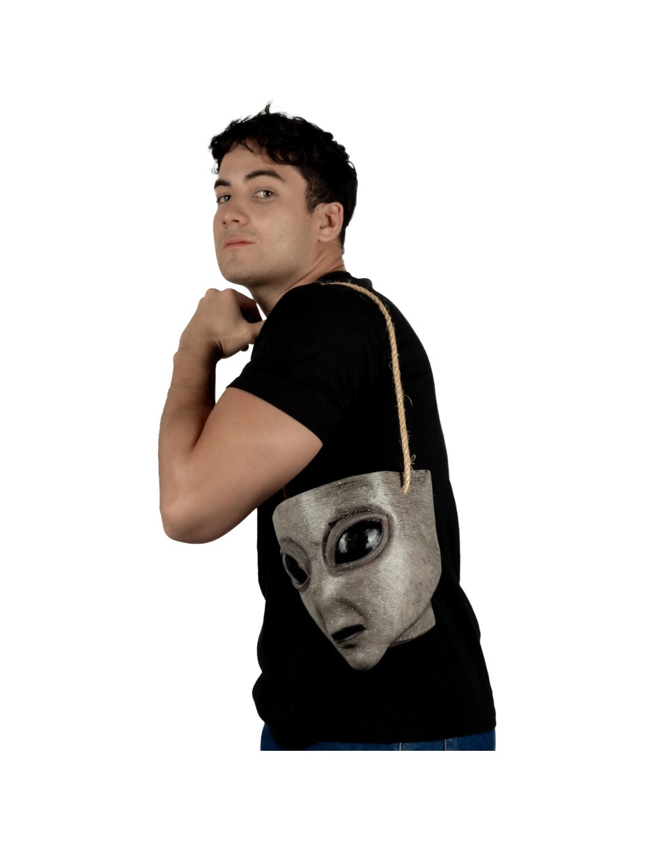 Colgante para disfraz bolsa de cabeza alien 3