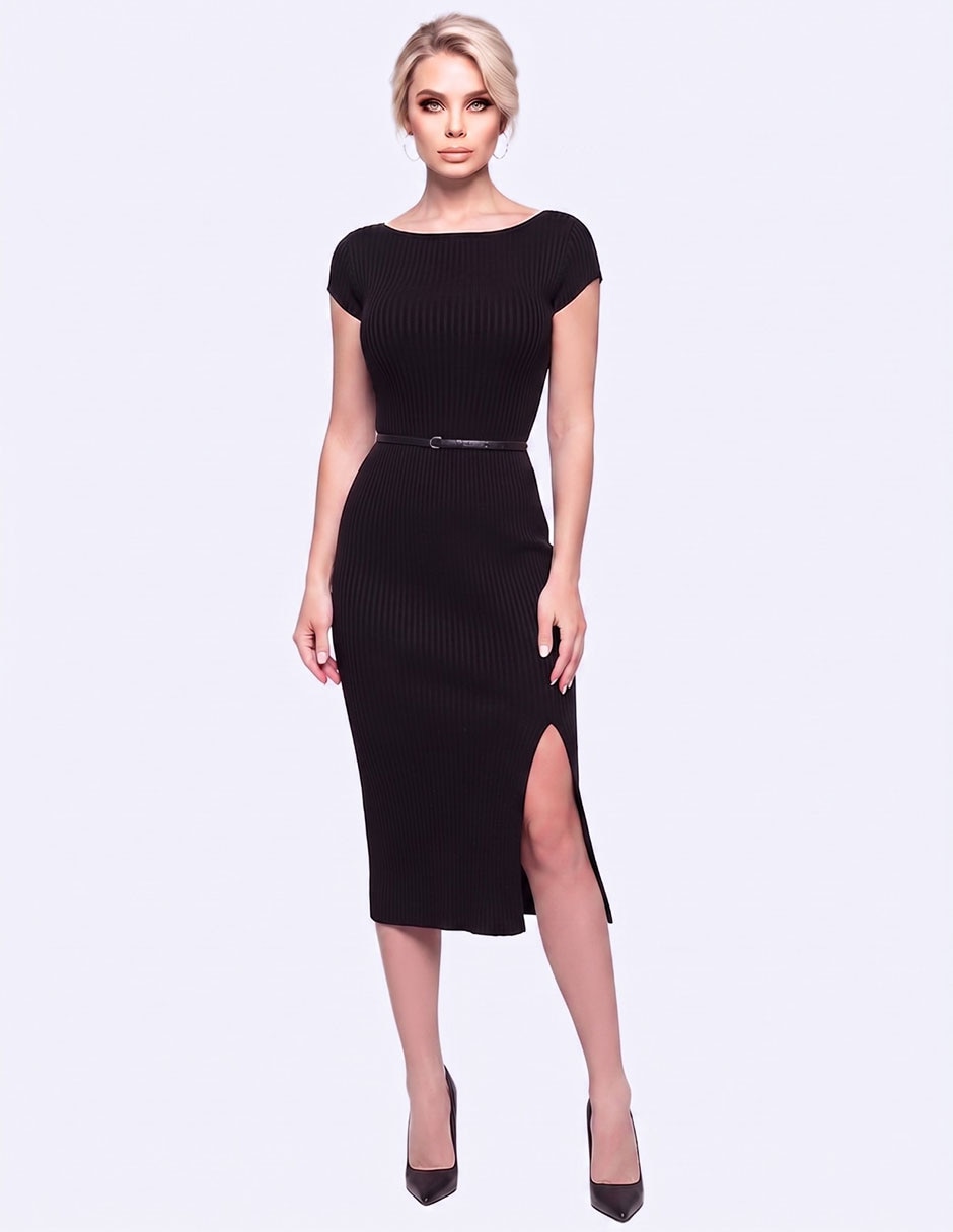 Vestido midi casual forever ch vestidos tejidos para mujer
