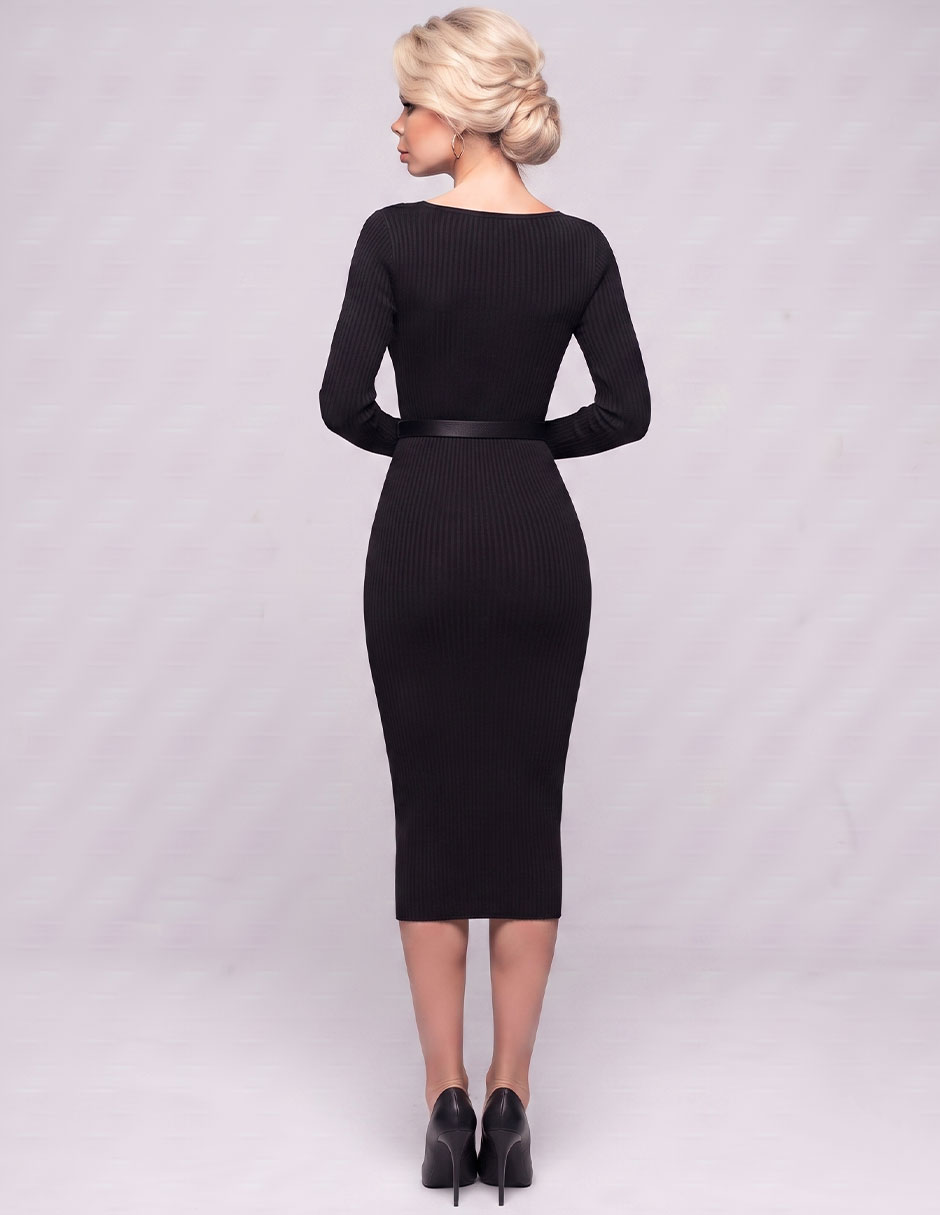 Vestido midi casual forever ch vestidos tejidos para mujer