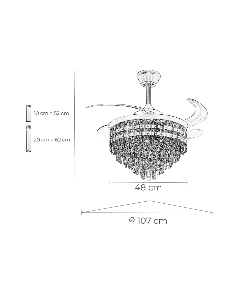 Lámpara luxica lighting led diamante