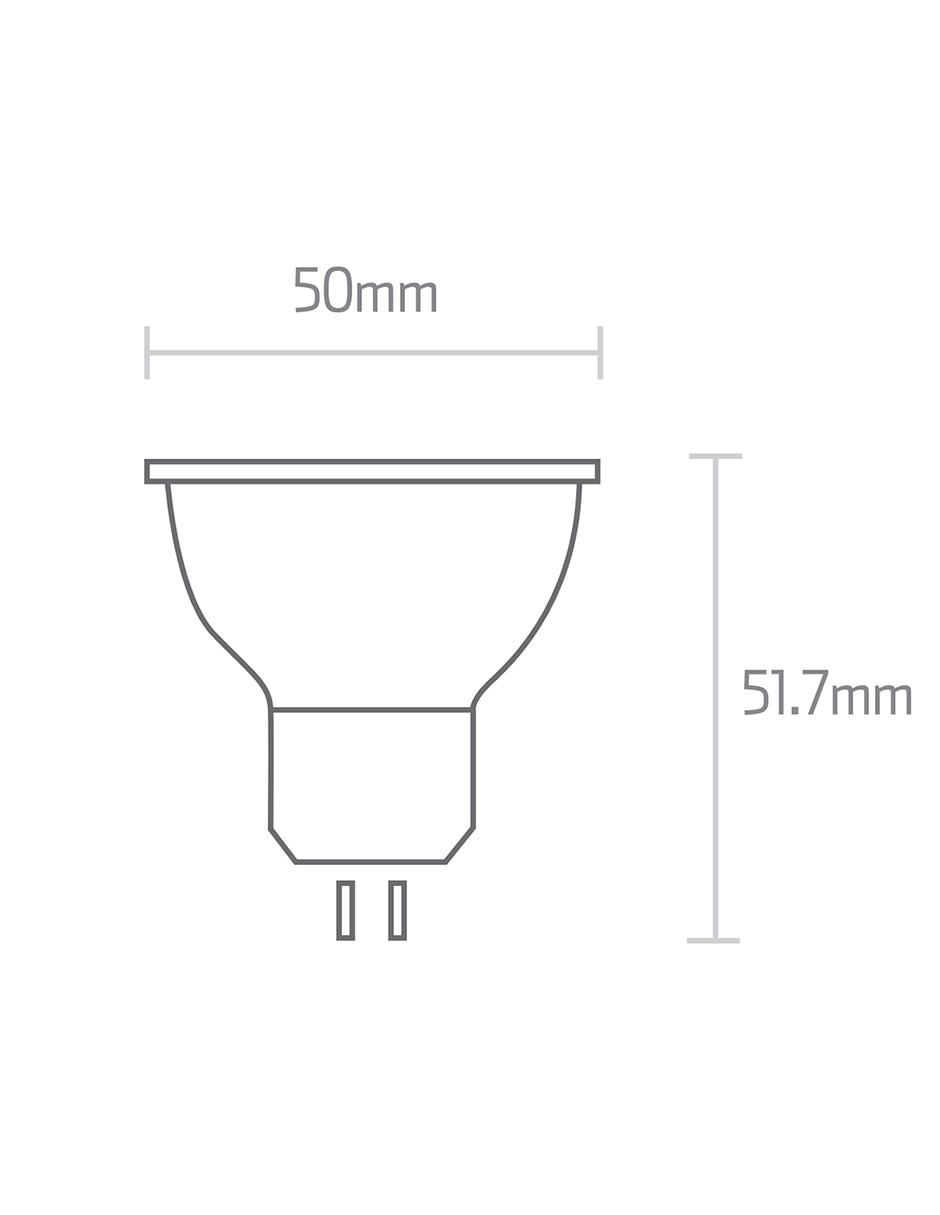 Foco led ipsa 6 w de consumo 5 w de iluminación 470 lm lúmenes 4