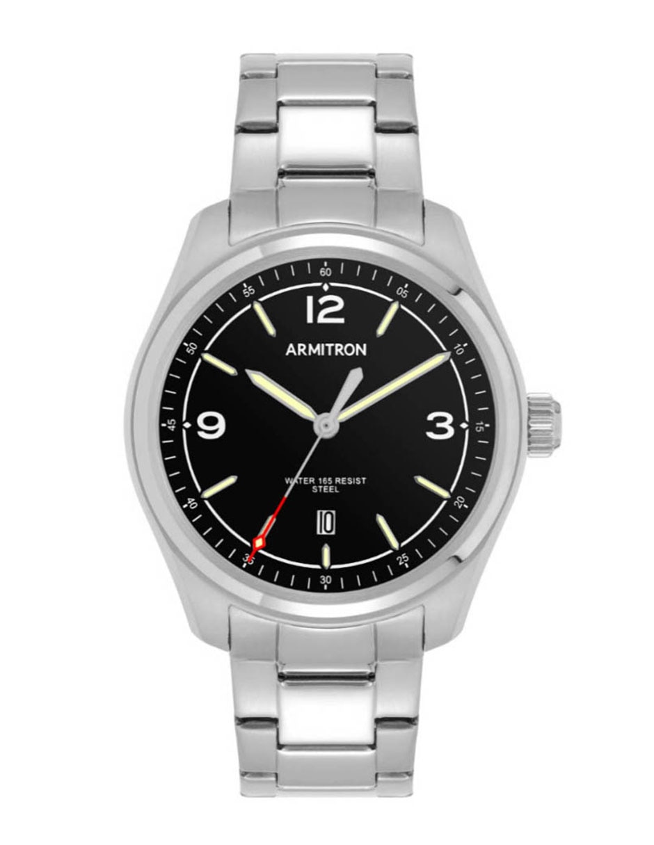 Reloj Armitron Silver collection para hombre 205488BKSV Reloj Armitron Silver collection para hombre 205488BKSV