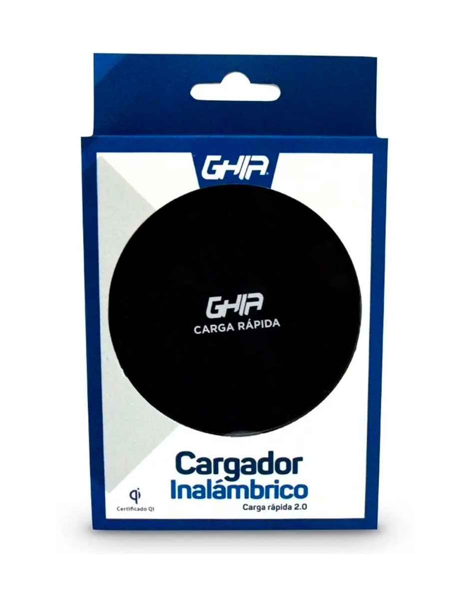 Cargador inalámbrico Ghia AC-6882 usb tipo c 10 W