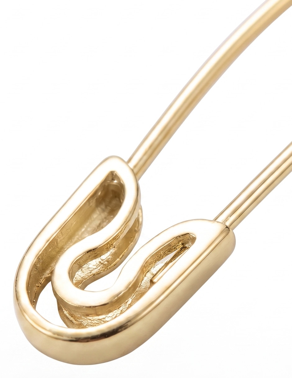 Colgante de Seguro Cristal Joyas de oro amarillo 14 K