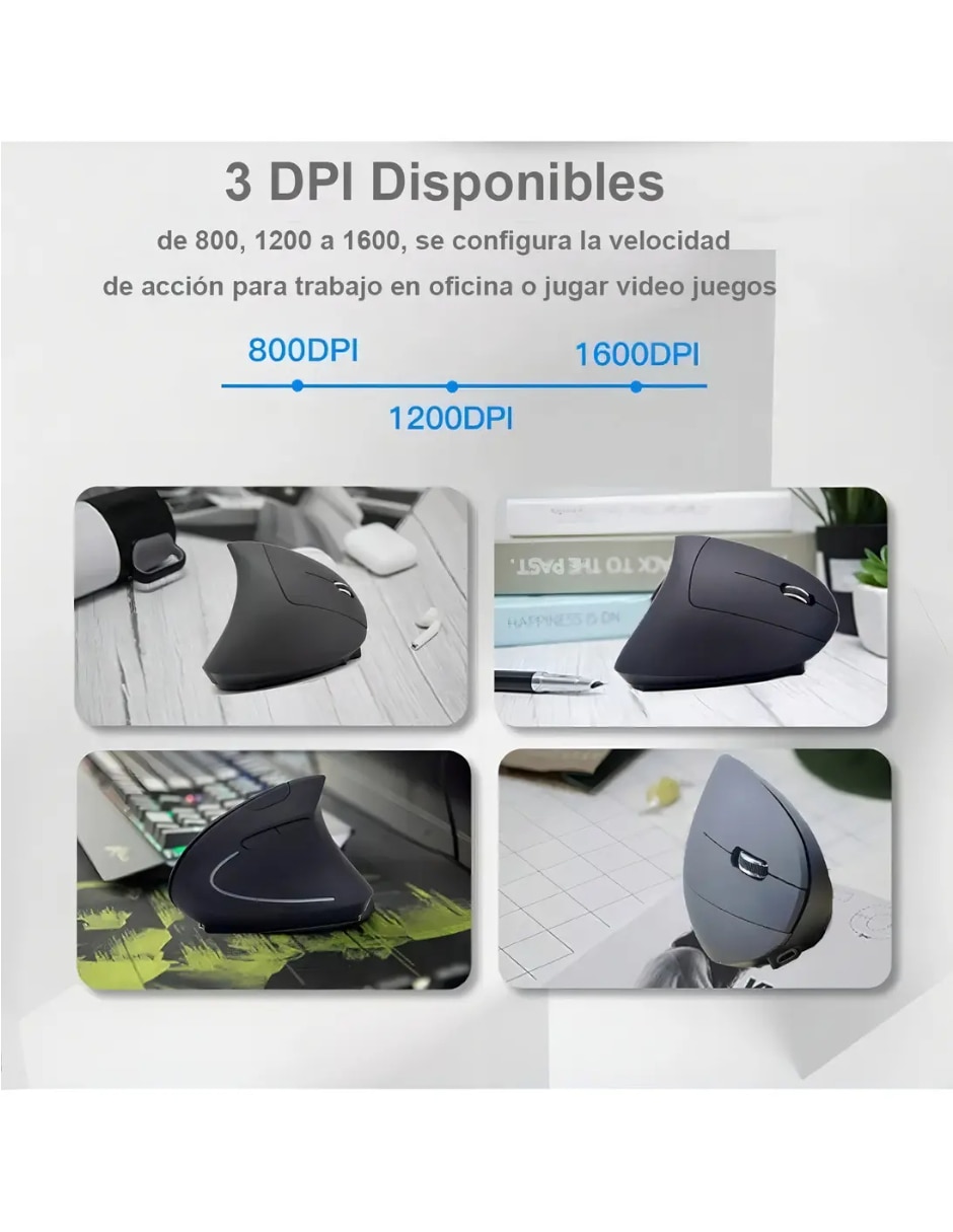 Mouse ergonómico Inalámbrica vertical