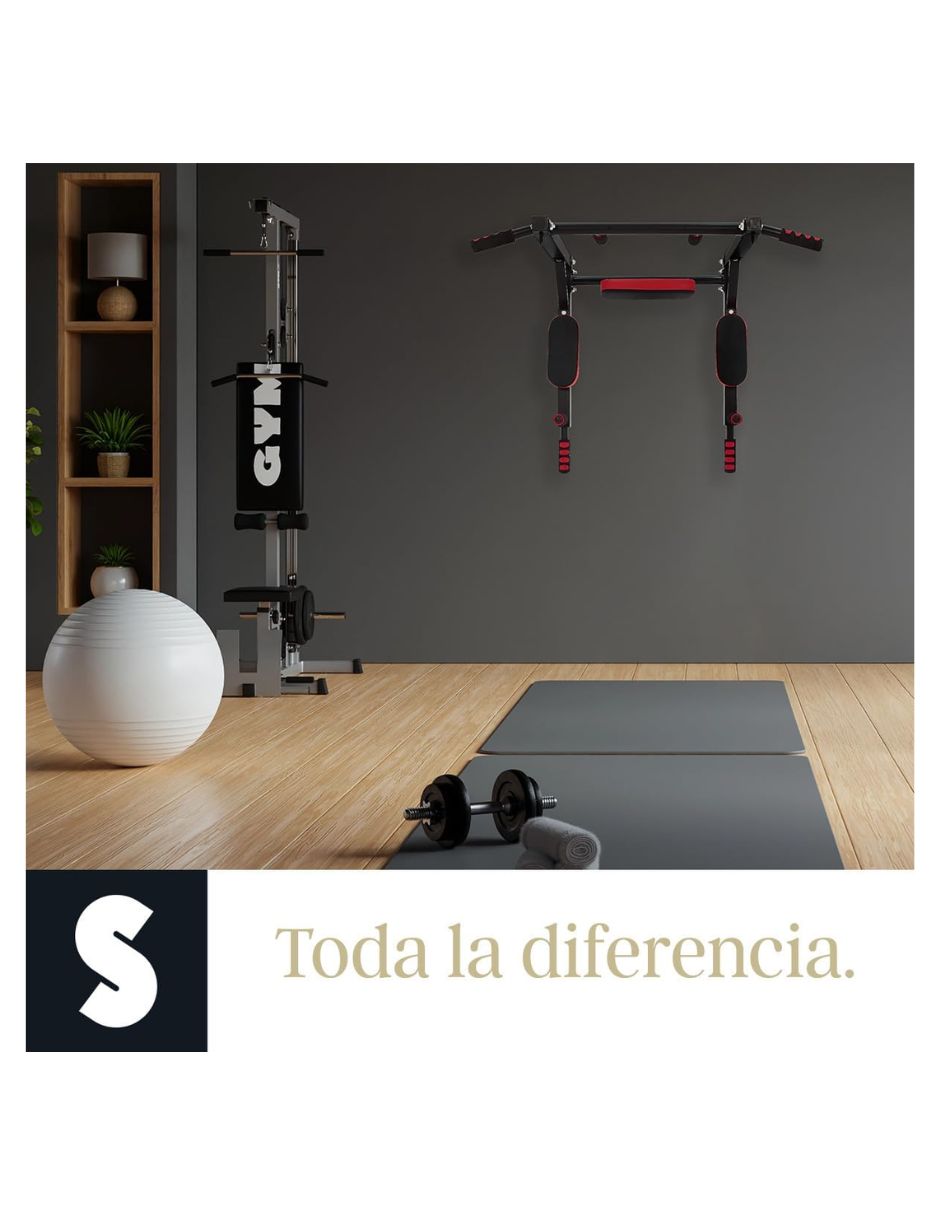 Barra para dominadas gym multifunciona 3