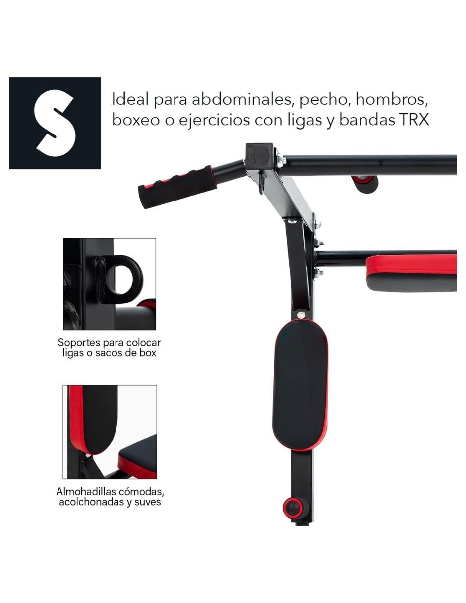 Barra para dominadas gym multifunciona 5