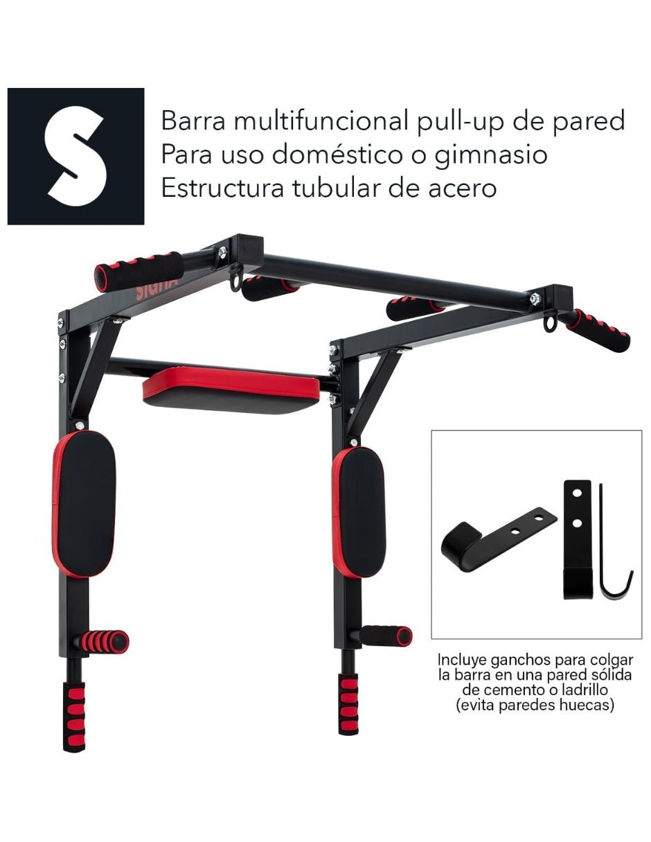 Barra para dominadas gym multifunciona 6