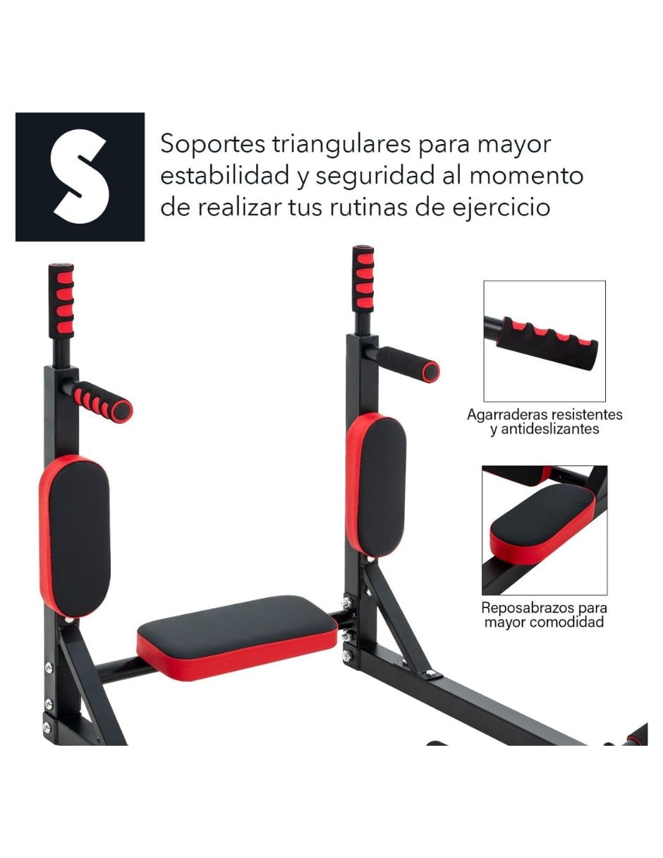Barra para dominadas gym multifunciona 7