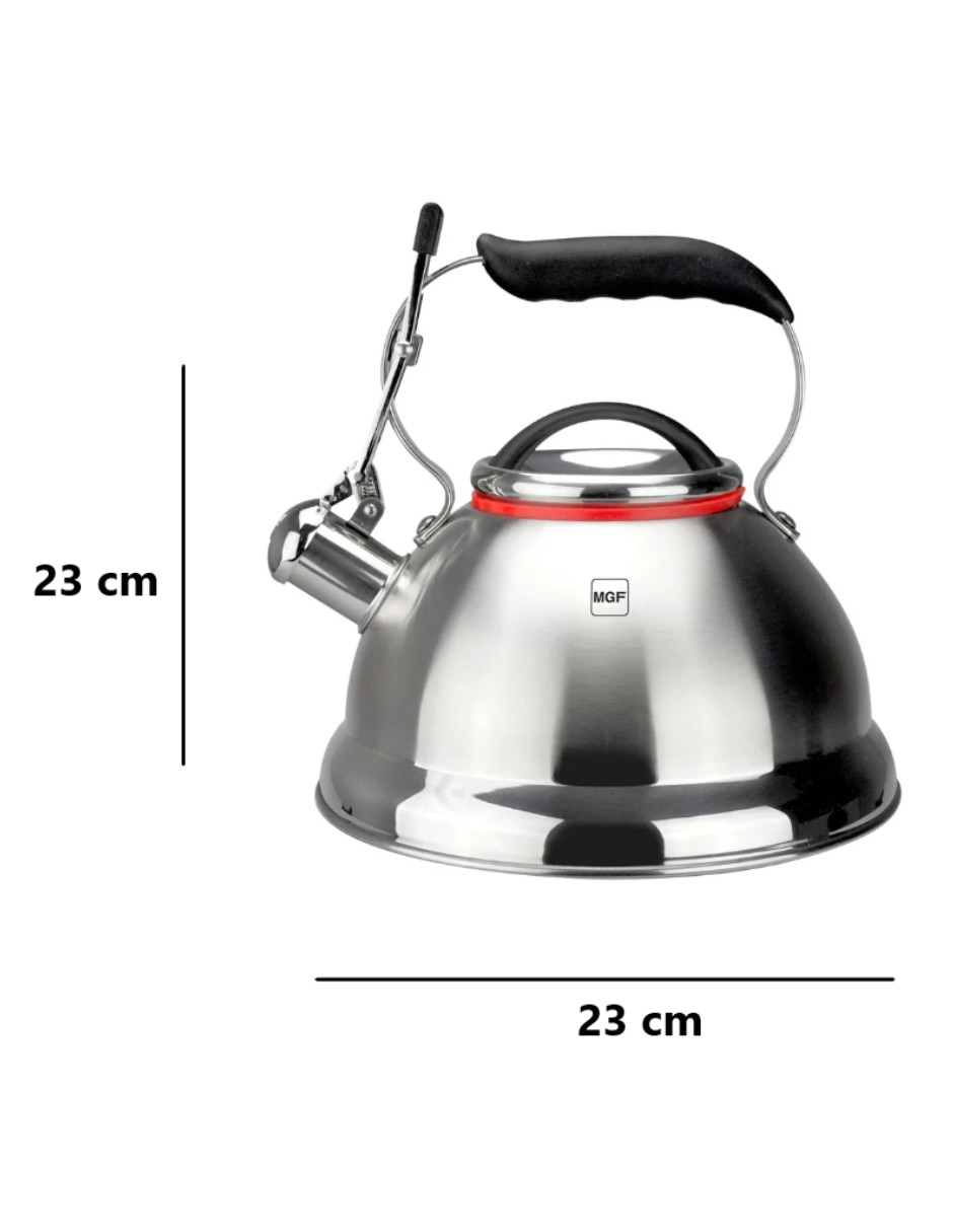 Tetera silbadora Magefesa de acero inoxidable 3