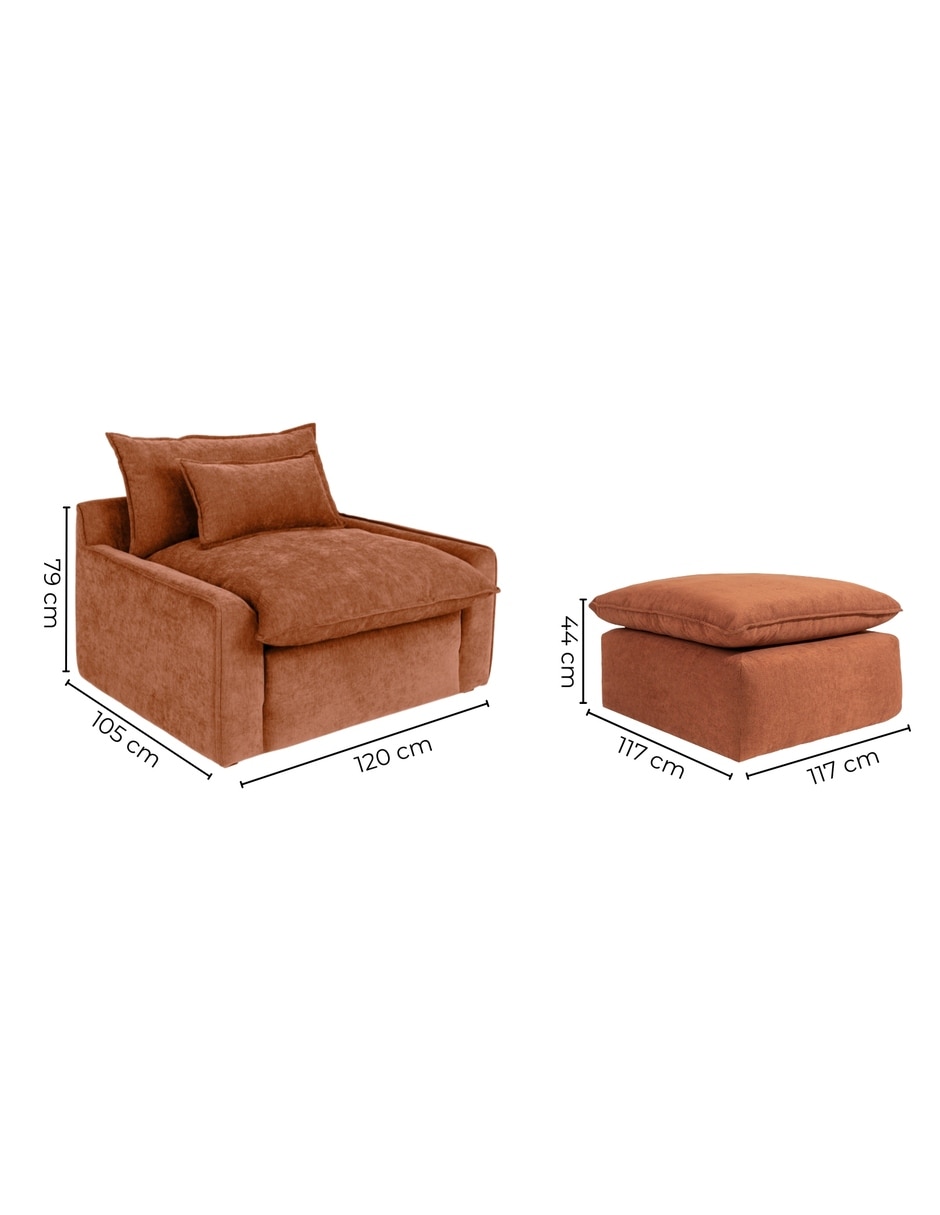 Sillón Pit Sochic de Tela 12