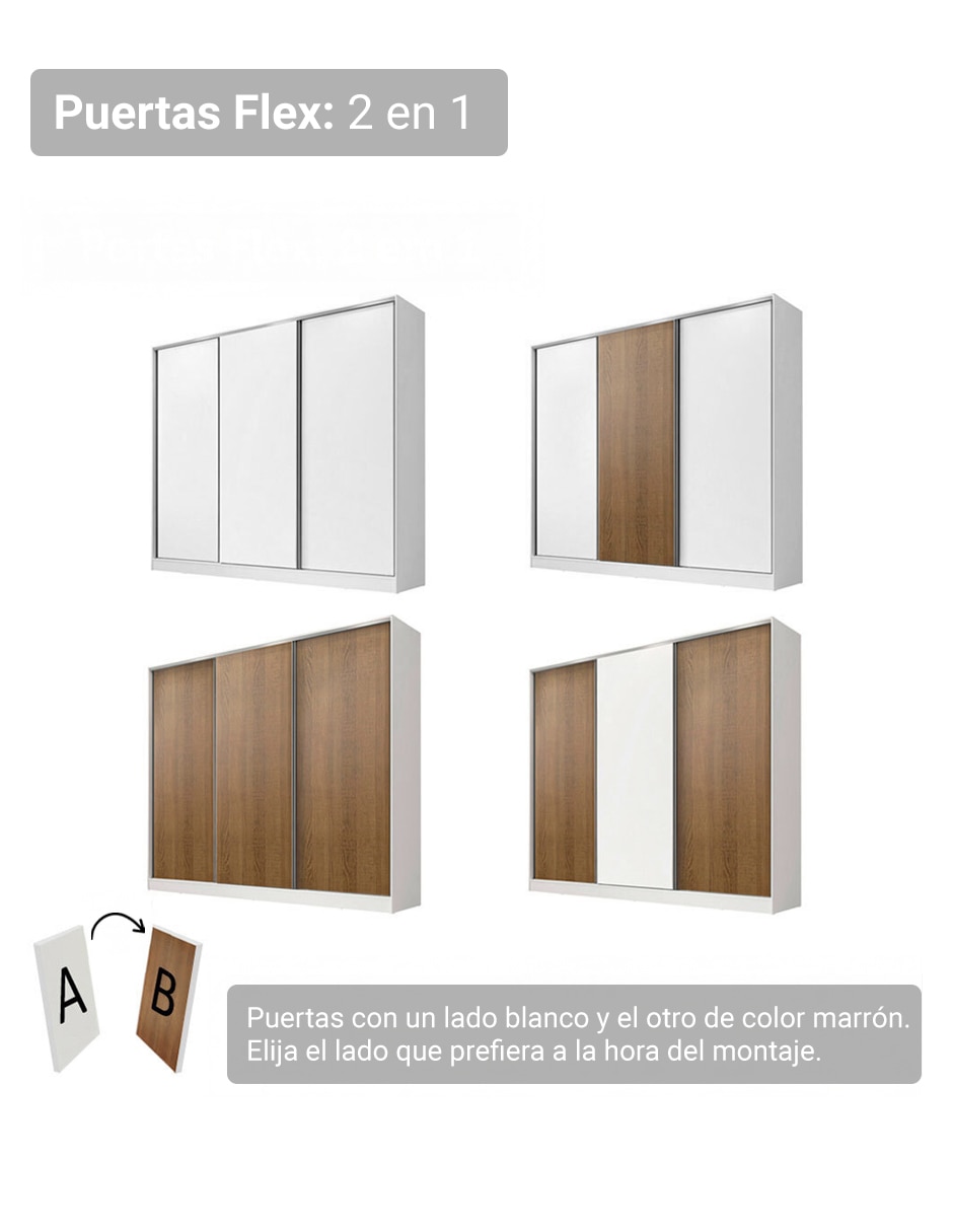 Ropero armable Madesa 10639B de MDF 10