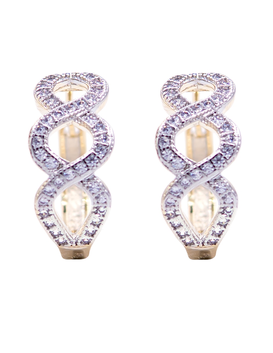 Set de aretes con acabado chapa de oro Set de aretes con acabado chapa de oro