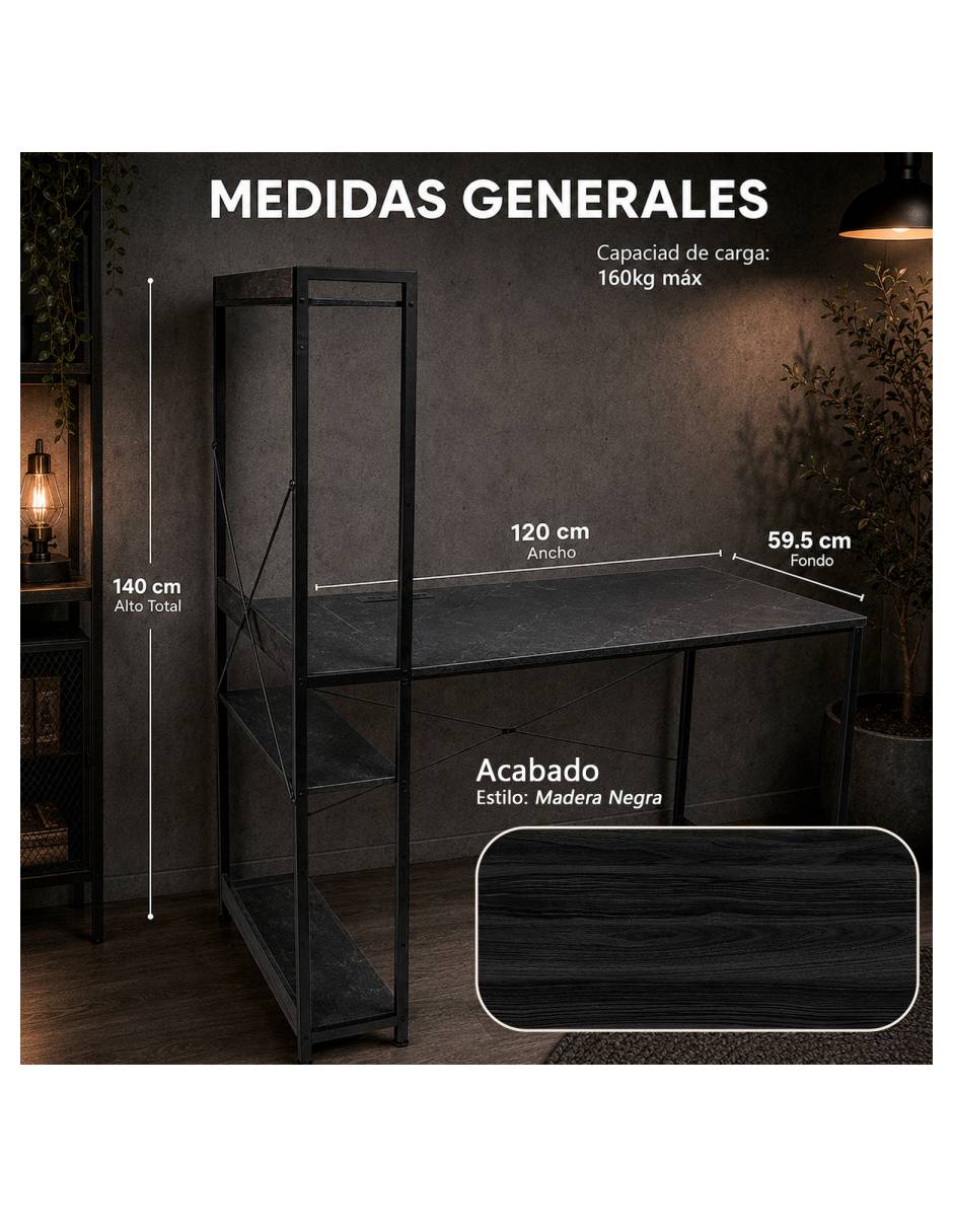Escritorio armable Houzer de MDF 7