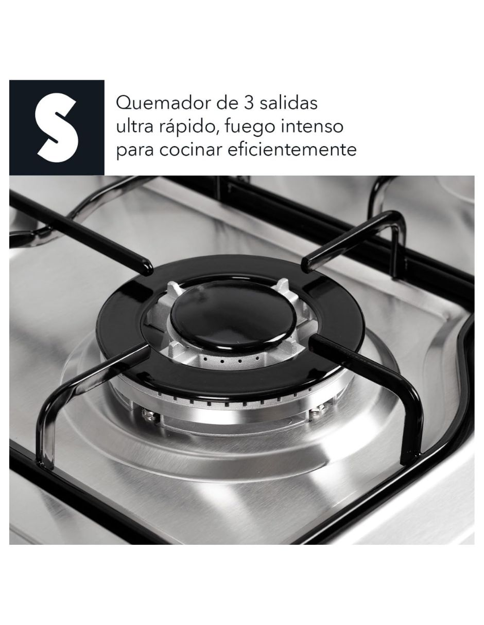 Parrilla a gas Lp empotrable Signa 4