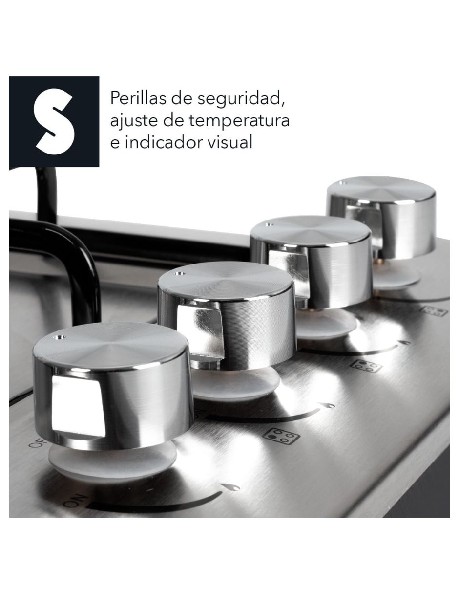 Parrilla a gas Lp empotrable Signa 7