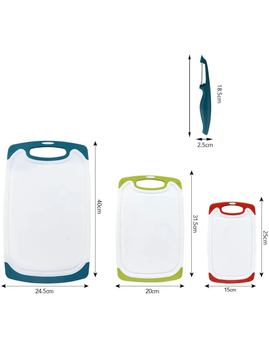 Set tabla para picar GENÉRICA de Plástico 5