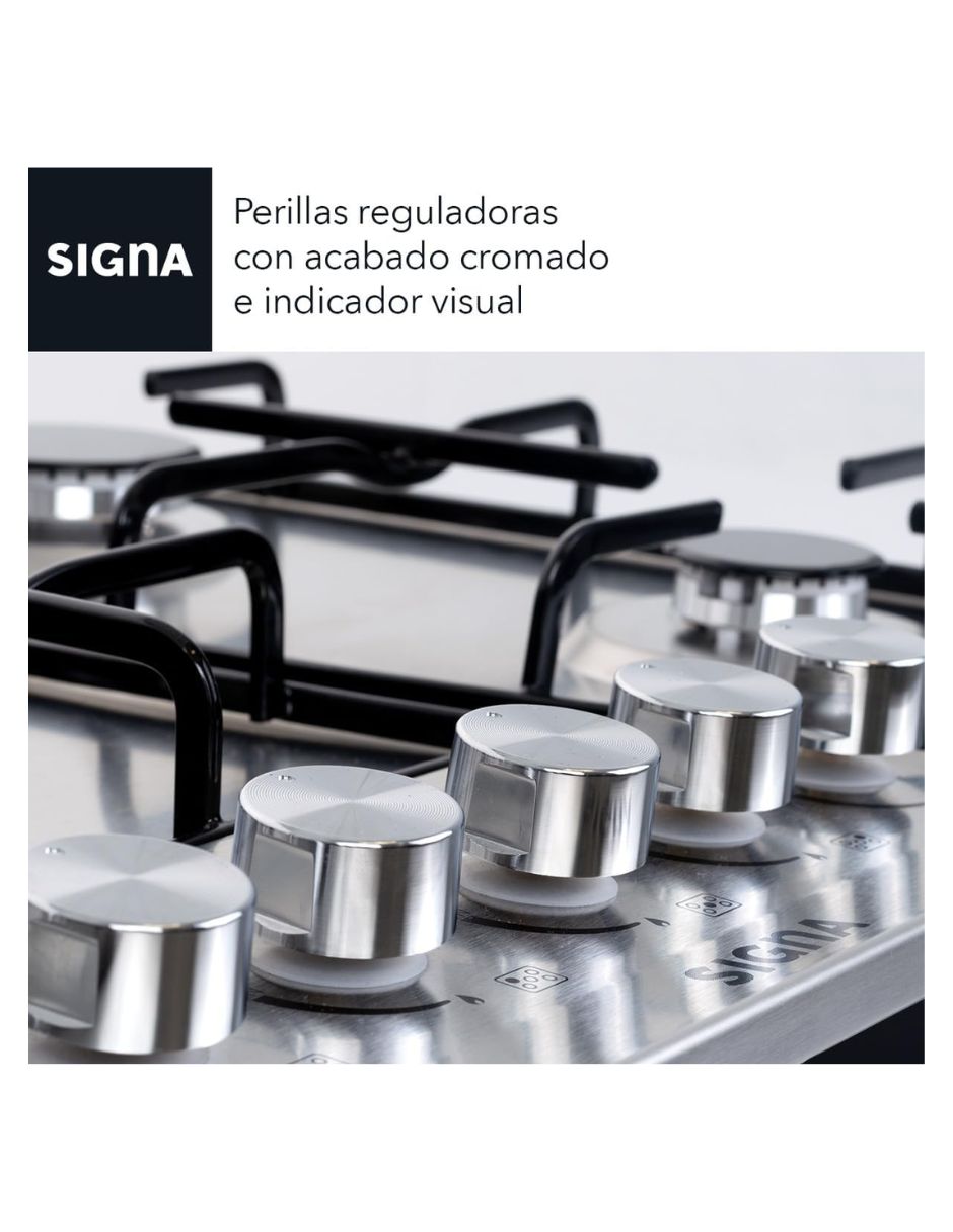 Parrilla a gas Lp empotrable Signa 4