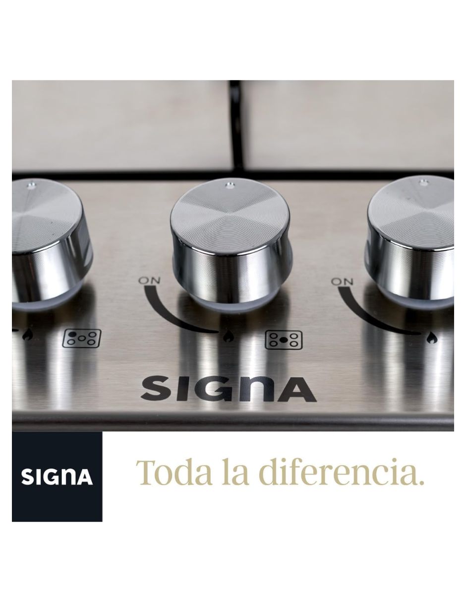Parrilla a gas Lp empotrable Signa 2