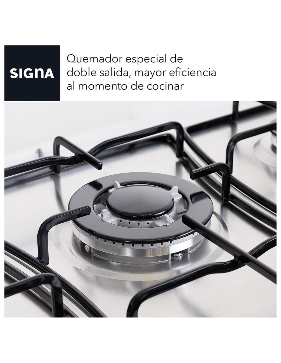 Parrilla a gas Lp empotrable Signa 7