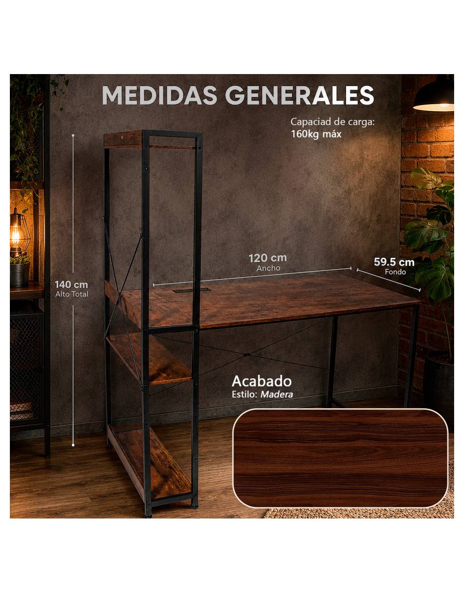 Escritorio armable Houzer de MDF 8