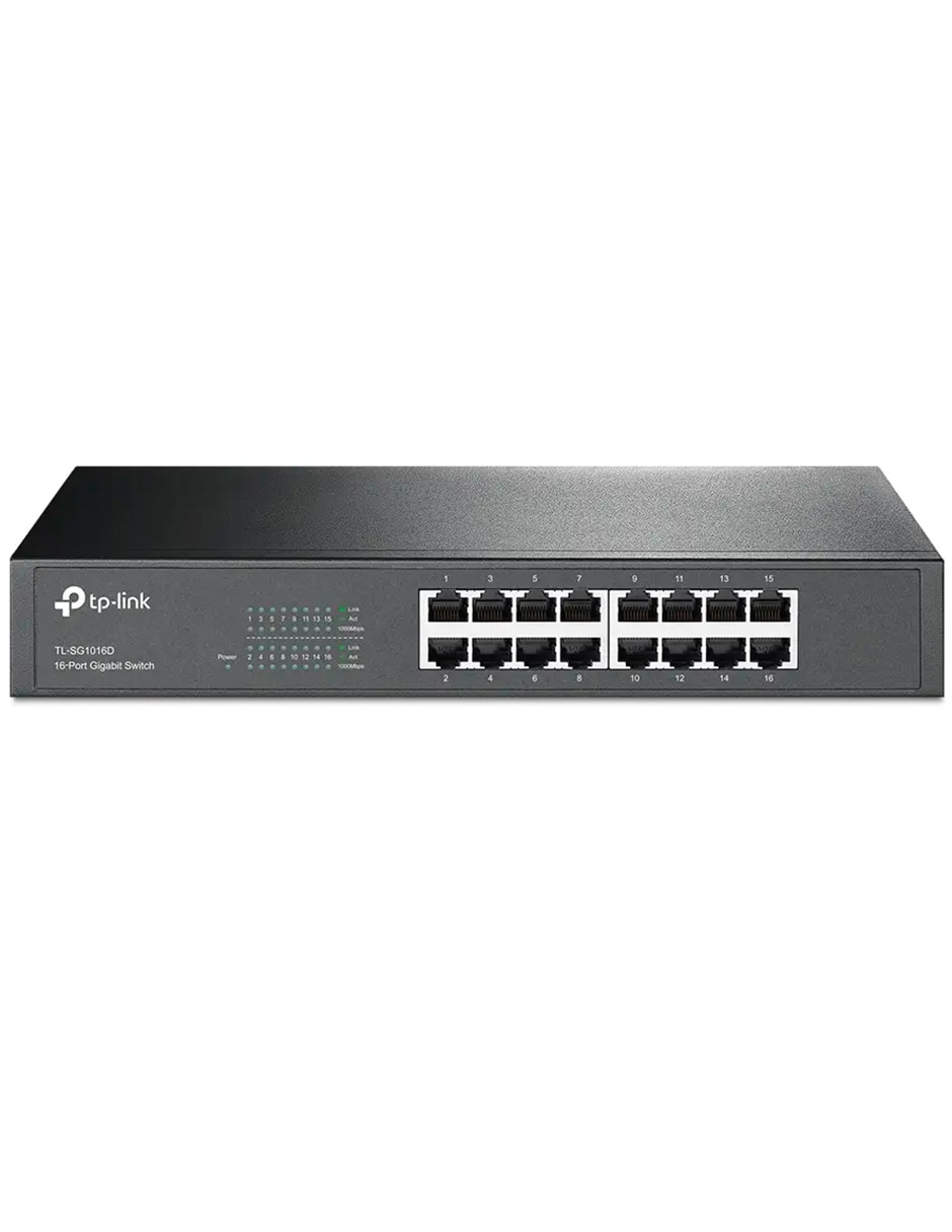 Conmutador Ethernet Alámbrico TP LINK TL-SG1016D v 2 Conmutador Ethernet Alámbrico TP LINK TL-SG1016D v 2