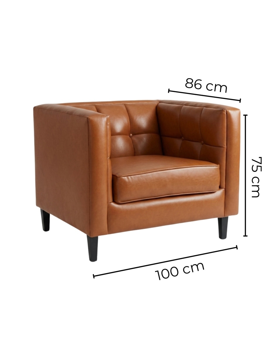 Sillón Sochic de vinipiel 6