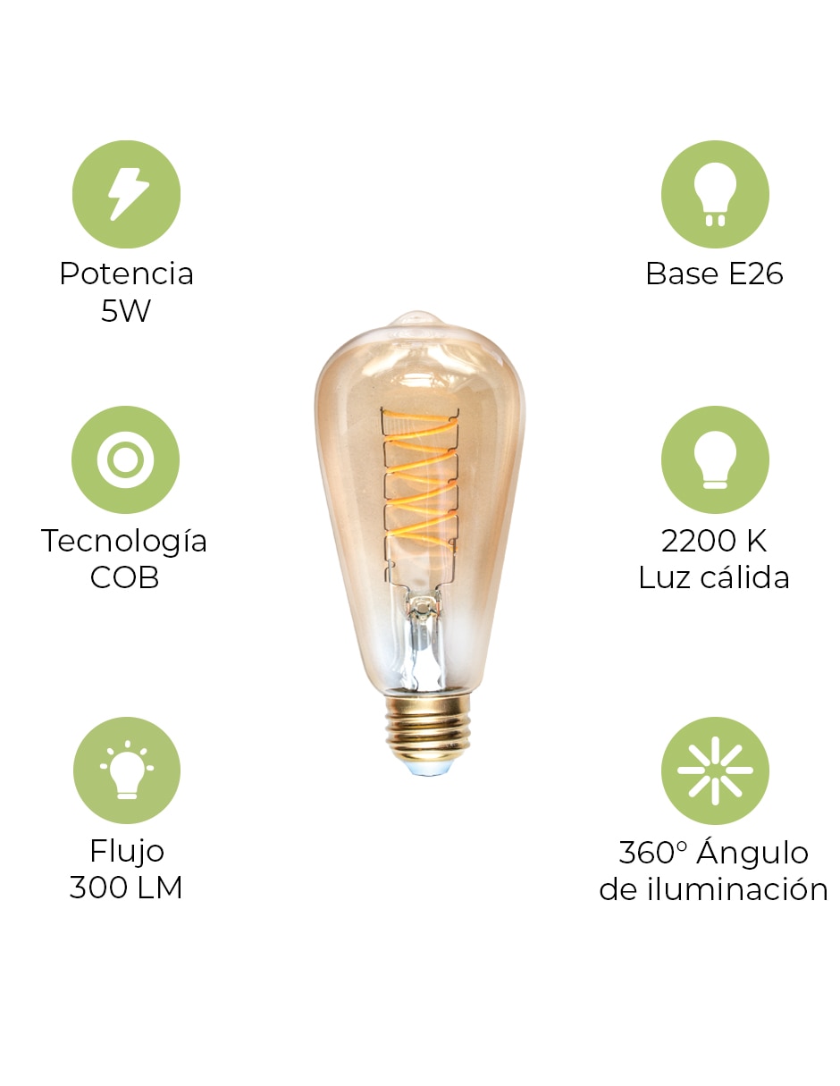 Foco Led Ipsa 5 w de consumo 5 w de iluminación 300 lúmenes 3