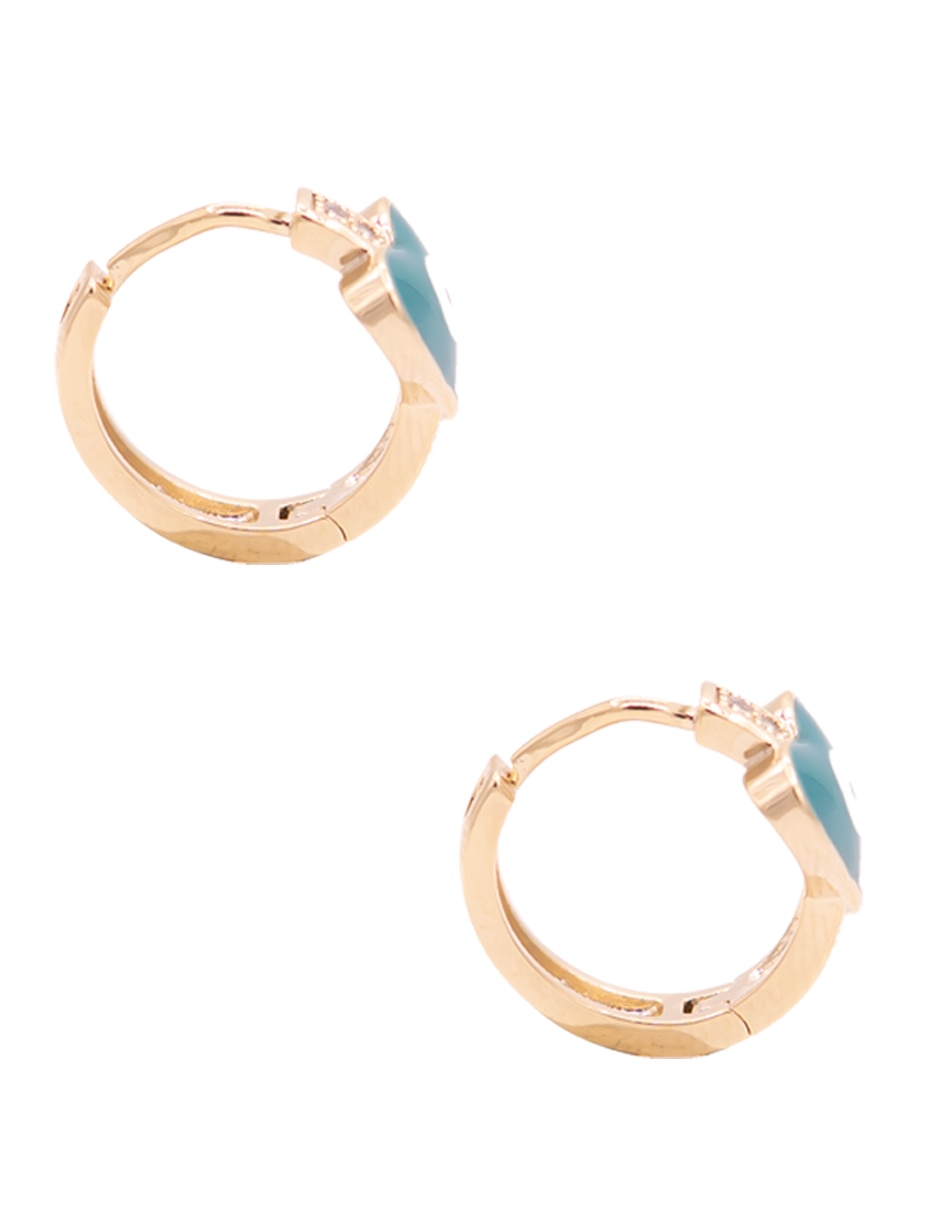 Set de aretes de oro angelus con acabado chapa de oro 3
