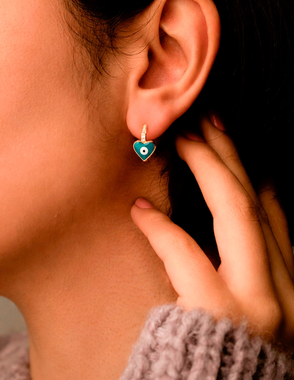 Set de aretes de oro angelus con acabado chapa de oro 2