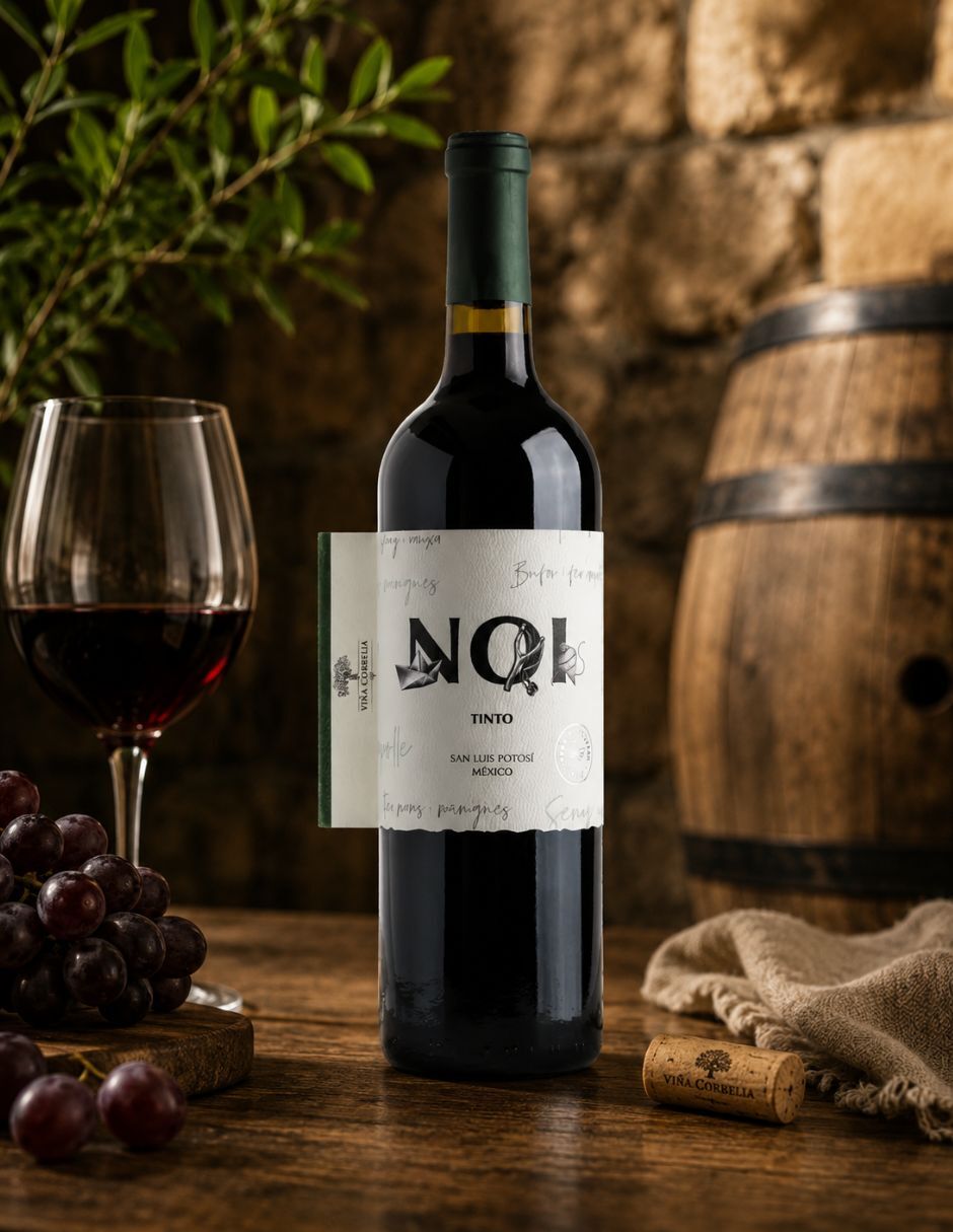 Vino tinto Varietal Viña Cordelia Ensamble Syrah y Malbec México 2