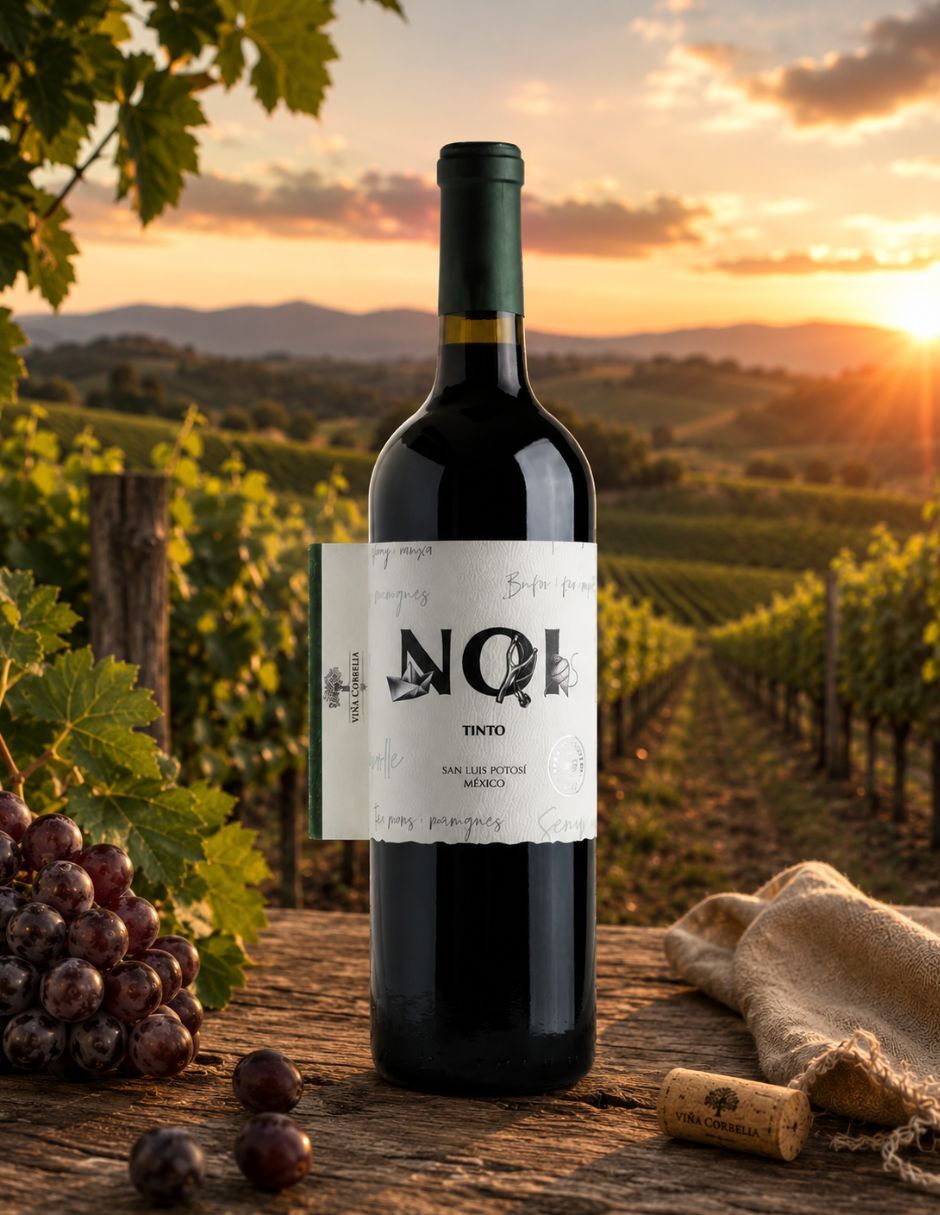 Vino tinto Varietal Viña Cordelia Ensamble Syrah y Malbec México 3