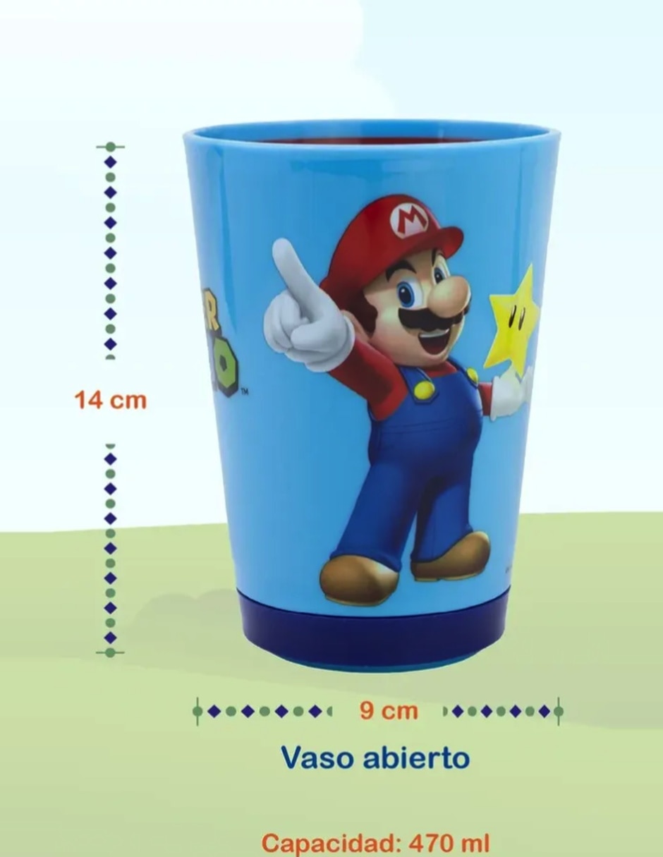 Vaso entrenador Stor Super Mario de plástico 5