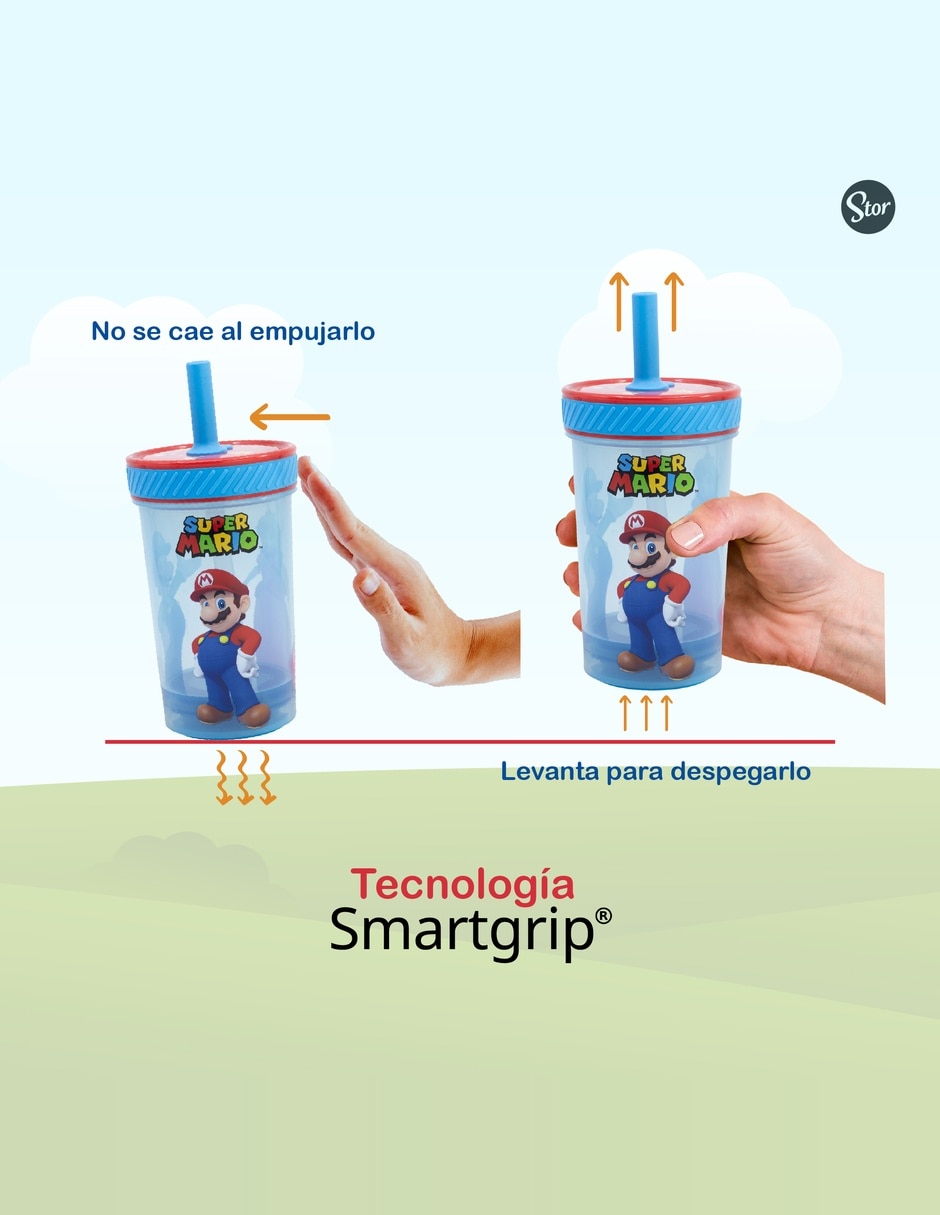 Vaso entrenador Stor Super Mario de plástico 2