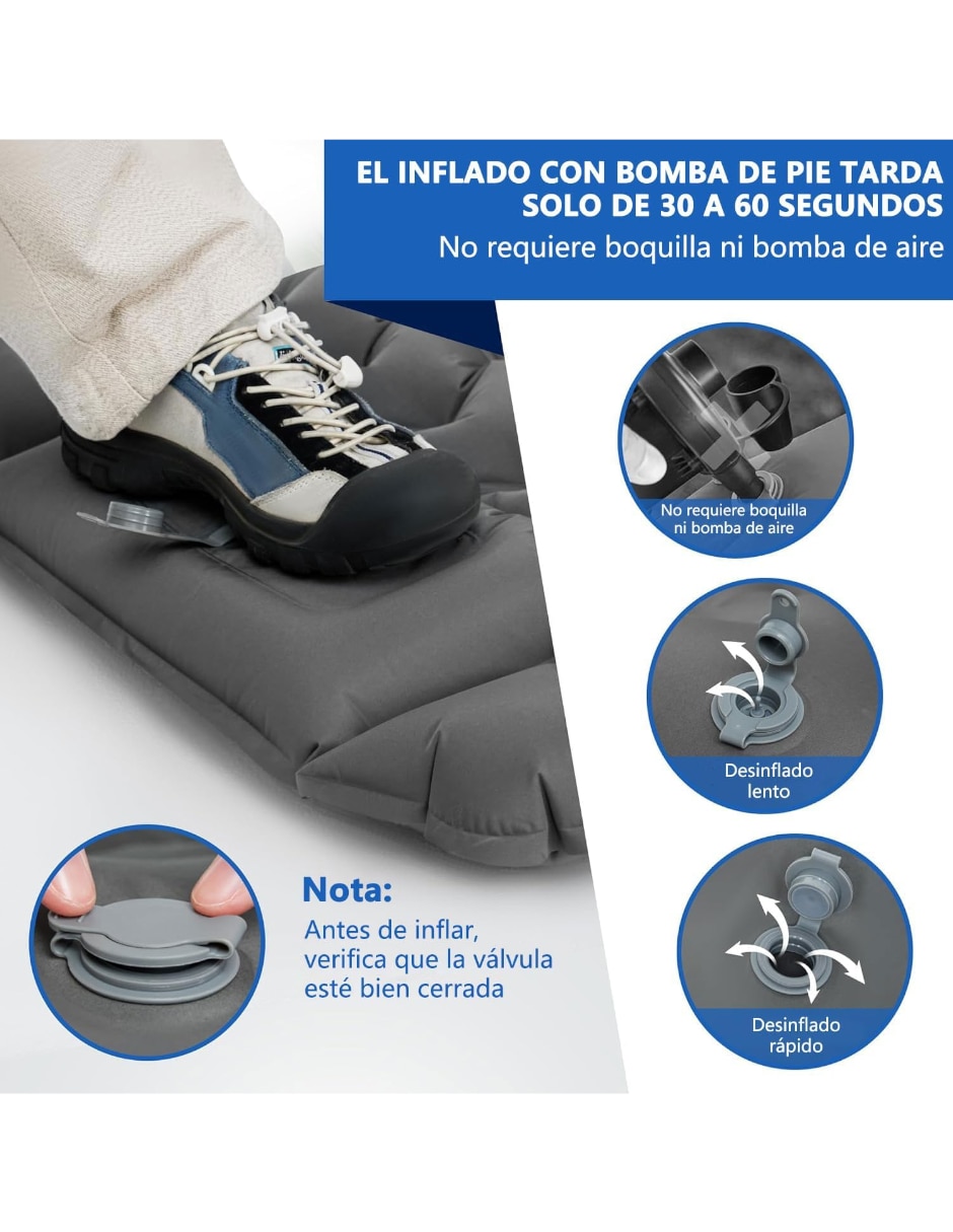 Colchón inflable Genérica colchoneta pillow top Integrada