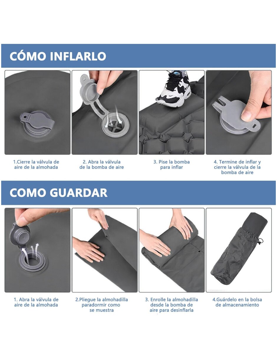 Colchón inflable Genérica colchoneta pillow top Integrada