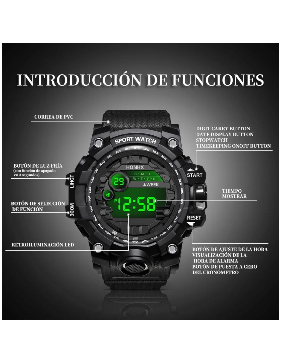 Reloj genérica para hombre reloj deportivo 5