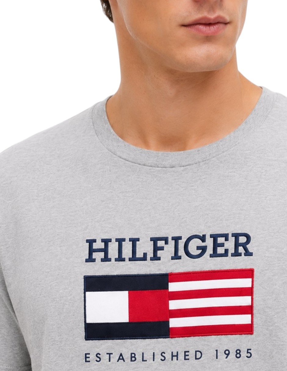 Camisa casual Tommy Hilfiger de algodón manga corta para hombre 2
